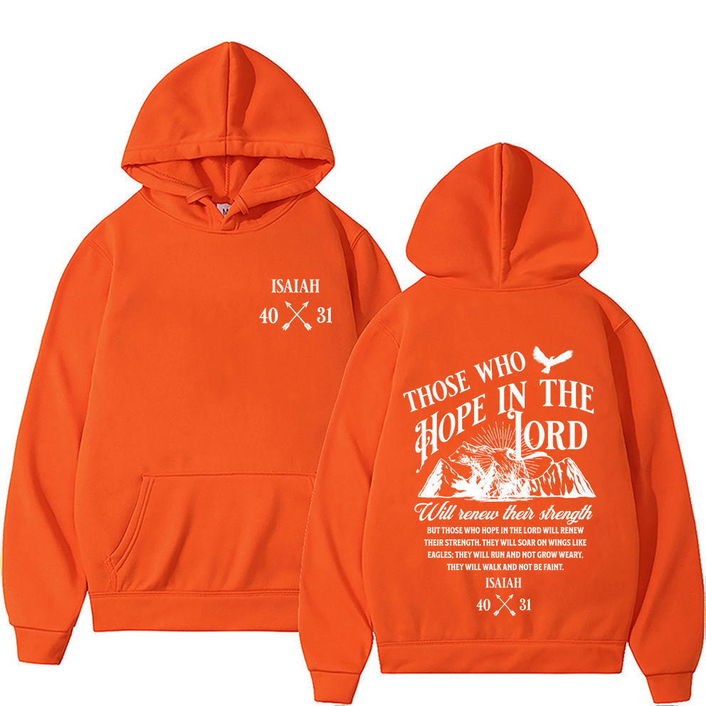Christian Jesus Letters Print Hoodie