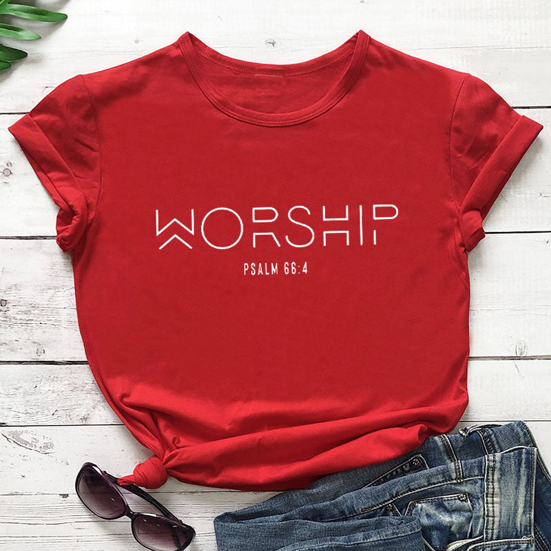 Worship Casual Faith Christian T-Shirt