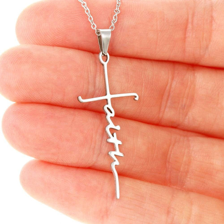 Stainless Steel Faith Necklace
