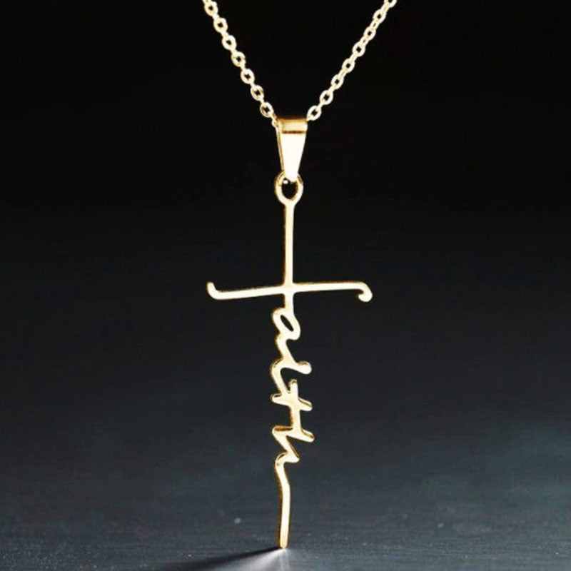 Stainless Steel Faith Necklace