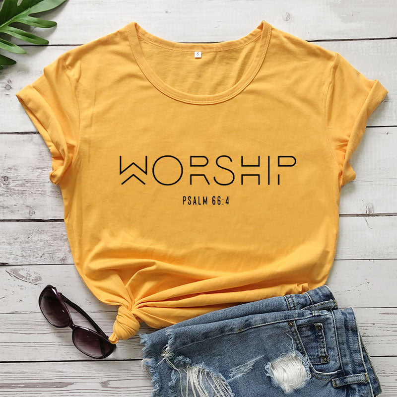 Worship Casual Faith Christian T-Shirt