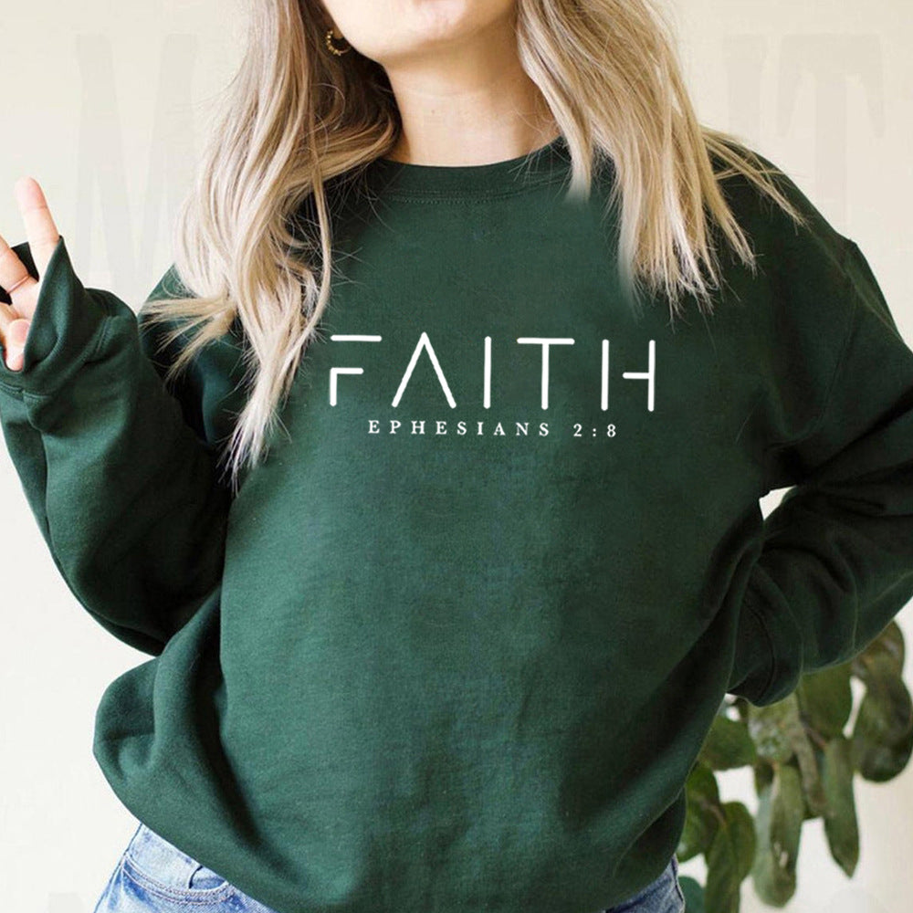 Trendy Faith Bible Verse Sweatshirt