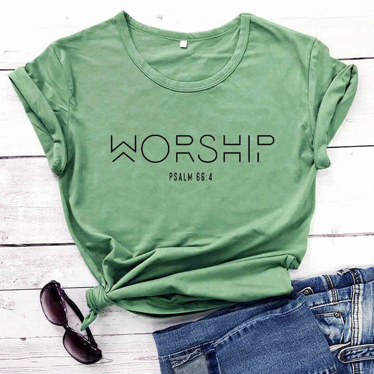 Worship Casual Faith Christian T-Shirt